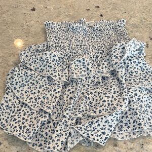 Zara Blue Floral Kids Skirt